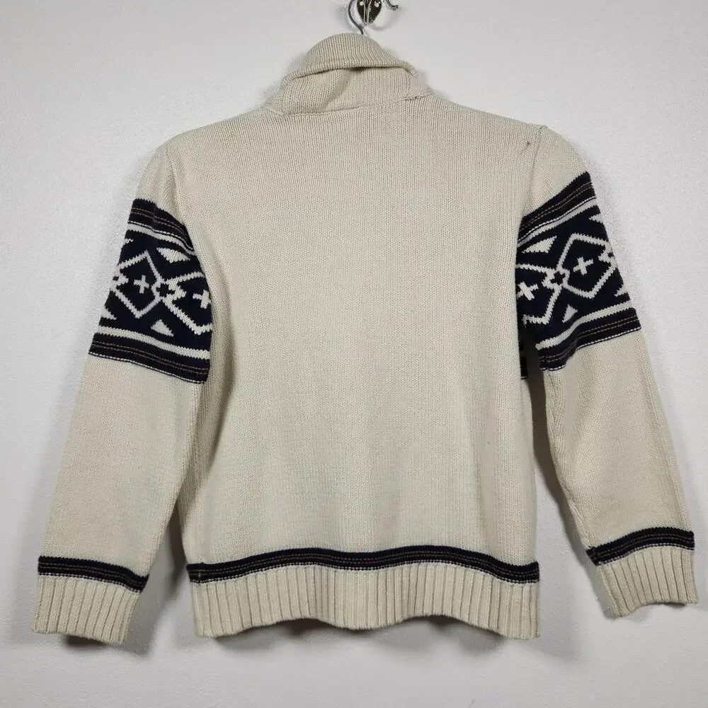 Gymboree Youth Grandpa Sweater Cardigan Medium 7-8 Holiday Winter Boho